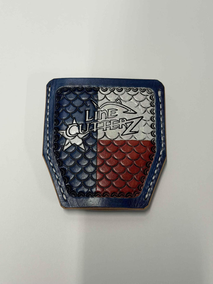 "Limited-Edition" Line Cutterz Elite Pliers with Leather Sheath Tools Line Cutterz Titanium Standard (Blue) Texas Flag #62 