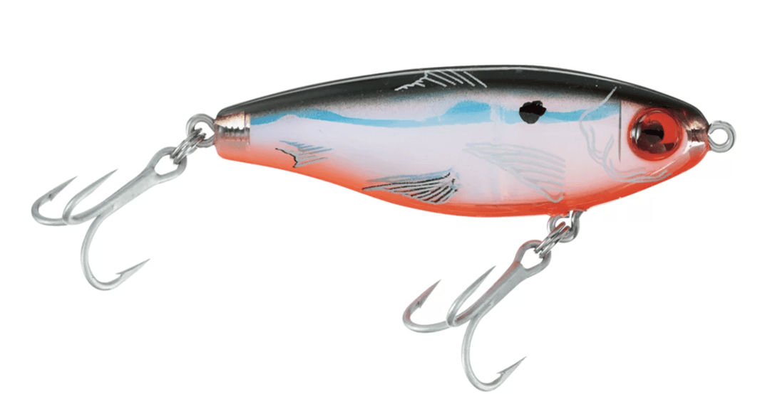 MirrOlure MirrOdine 17MR Suspending Twitchbait MirrOlure Black Back, Orange Belly, Silver Luminescence 