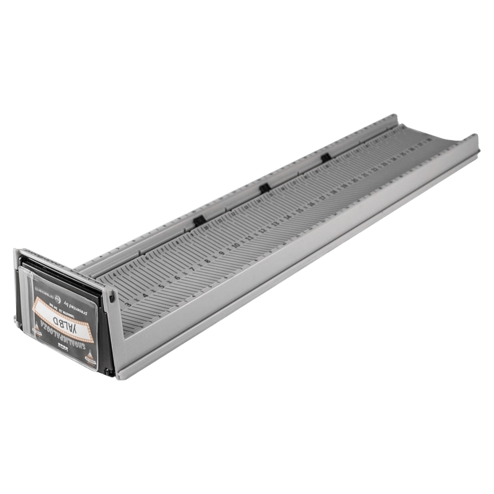 LeaderBoard - 28" Measuring Board with Built-In Identifier Holders and Cull Tabs, Overcast Grey YakAttack 