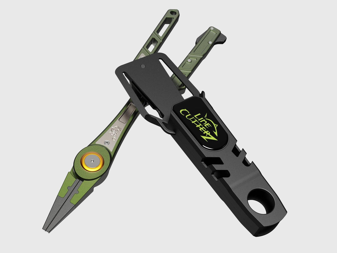 Line Cutterz Elite Deep Reach 12-Inch Fishing Pliers with Retractable Ceramic Line Cutter