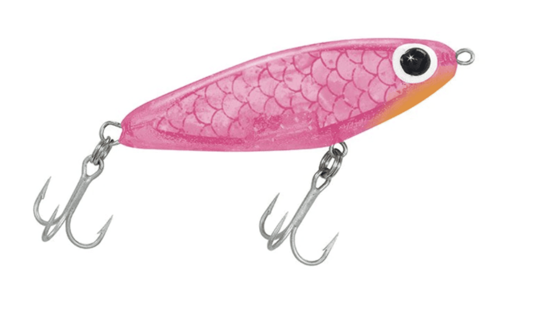 Paul Brown's Soft-Dine Suspending Twitchbait Lure Mirrolure Pink Silver 