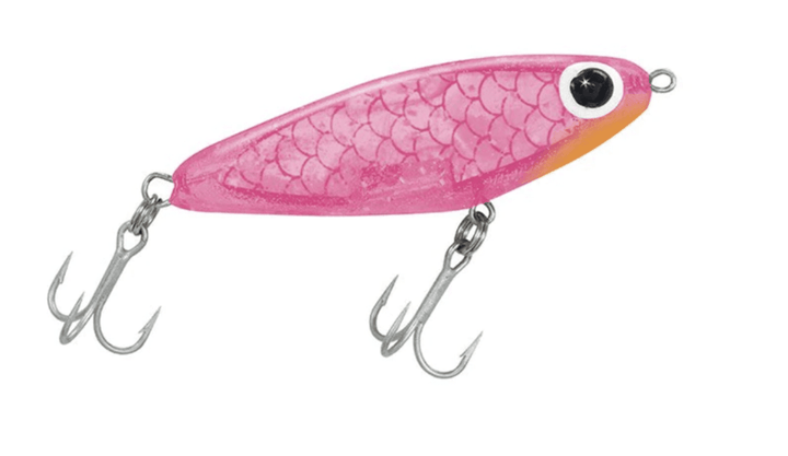 Paul Brown's Soft-Dine Suspending Twitchbait Lure Mirrolure Pink Silver 