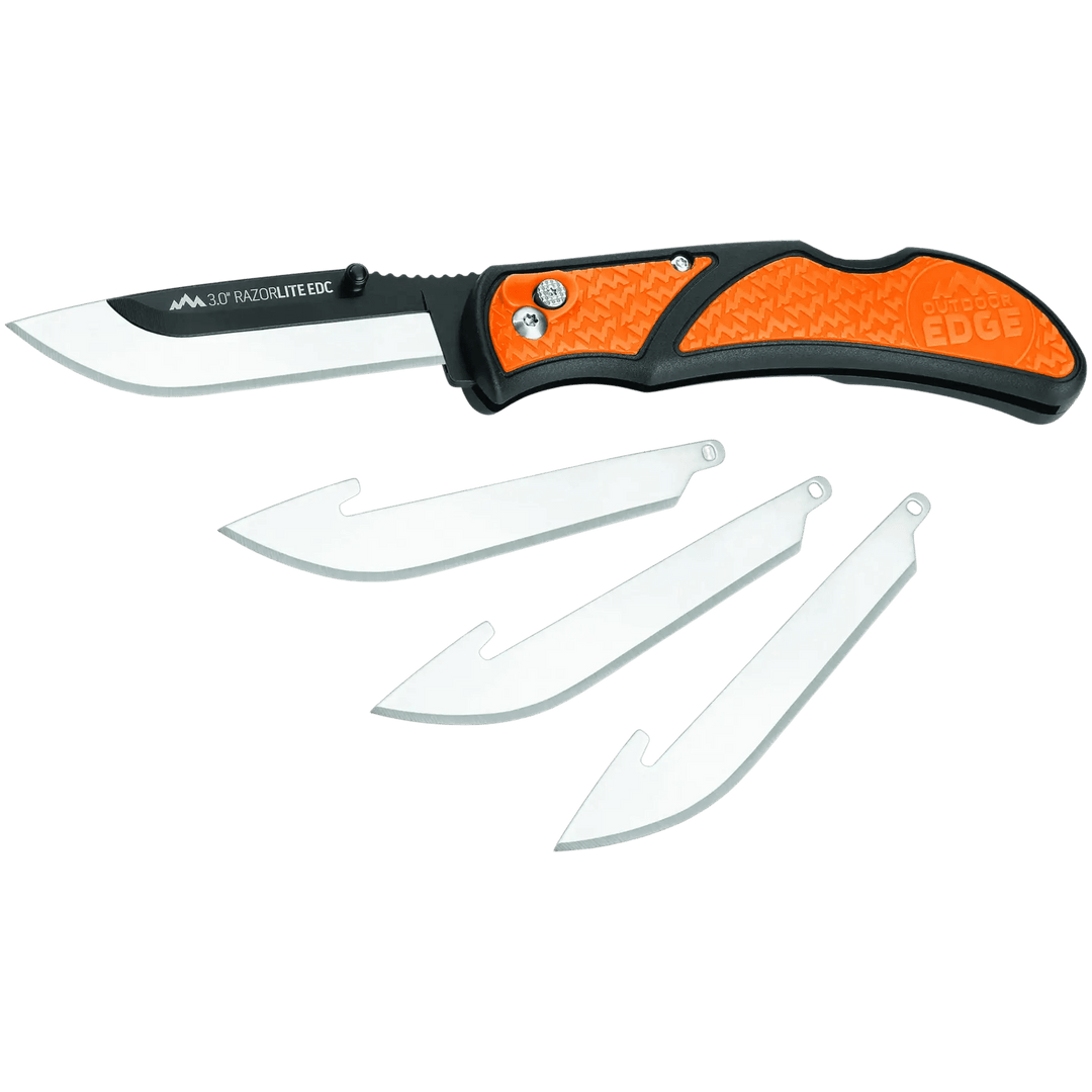 Outdoor Edge - 3.0" Razor-Lite EDC Replaceable Blade Carry Knife Outdoor Edge Orange 