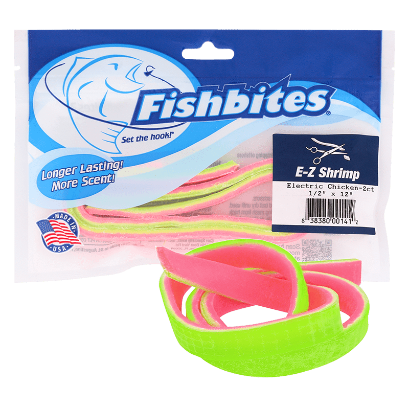 Fishbites Longer Lasting E-Z Shrimp Lure Fishbites Electric Chicken 
