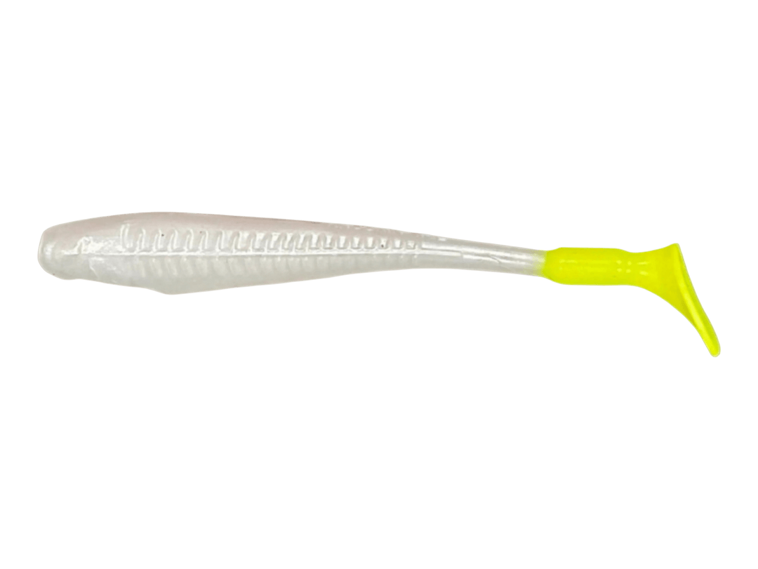 Knockin Tail Lures Titan Series TPE - 4pk Knockin Tail Lures 5" Pearl Limetreuse 