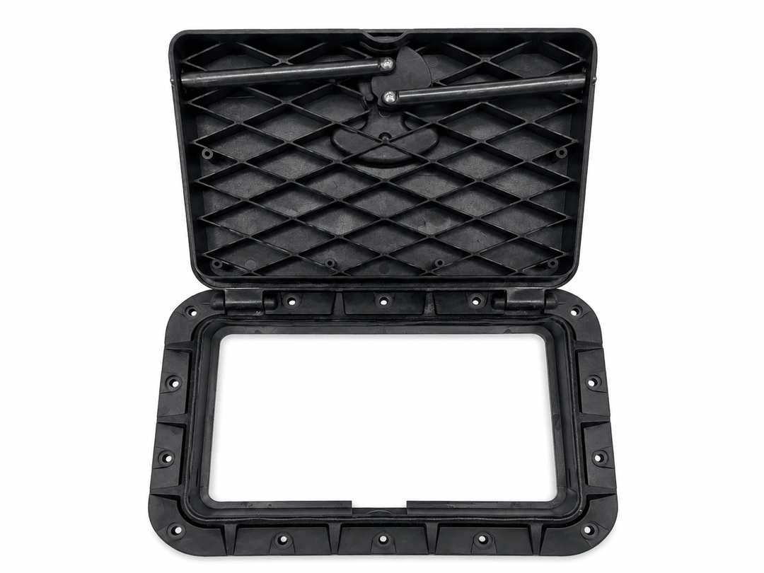 Fin Stalker Rectangular Floor Storage Hatch with Housing & Twist Lock