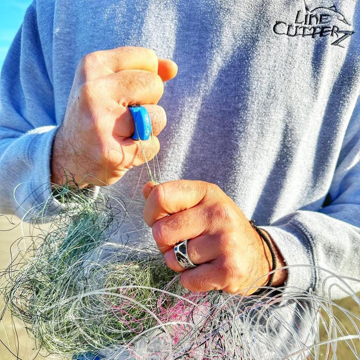 Line Cutterz x 4ocean Conservation Blue Fishing Line Cutting Ring Cutter Ring Line Cutterz 