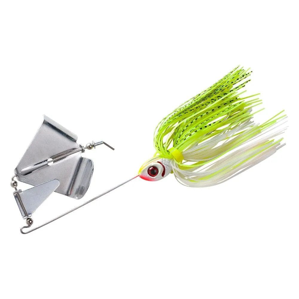 Booyah Buzz Bait Lure Booyah 1/4oz White/Chartreuse Shad 