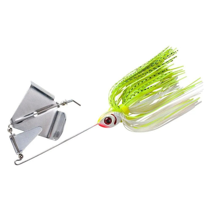 Booyah Buzz Bait Lure Booyah 1/4oz White/Chartreuse Shad 