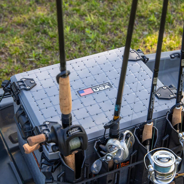 BlackPak Pro Kayak Fishing Crate - 13" x 16", Battleship Grey YakAttack 