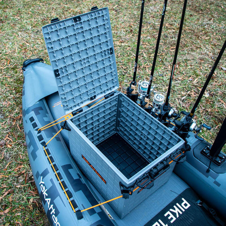 BlackPak Pro Kayak Fishing Crate - 13" x 16", Battleship Grey YakAttack 