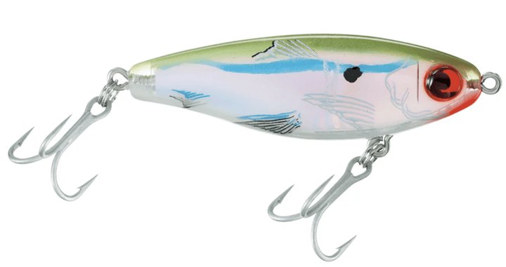 MirrOlure MirrOdine 17MR Suspending Twitchbait MirrOlure Bayou Green Back, Pearl Belly, Silver Luminescence 