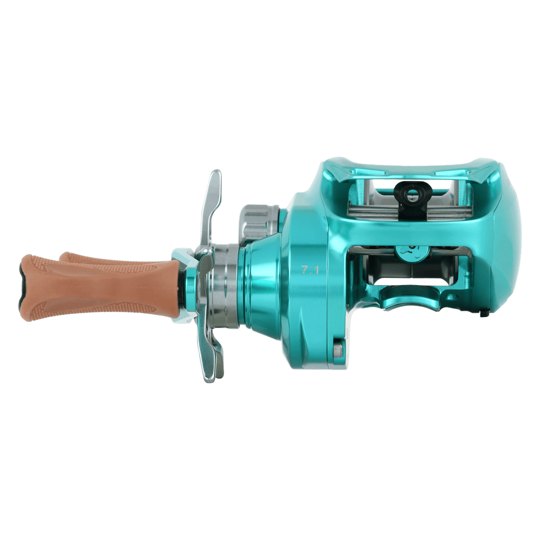 Bates - "Limited-Edition Glades Green" Salty Hundo Low-Profile Baitcast Reel Fishing Reel Bates Fishing Co 