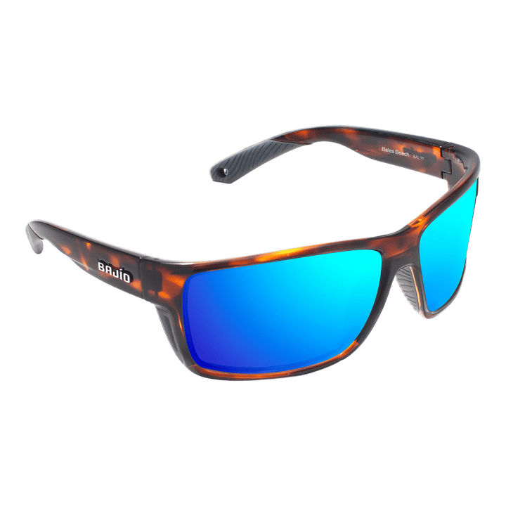 Bajio Sunglasses Bajio Bales Beach Brown Tortoise Gloss Blue Mirror - Glass