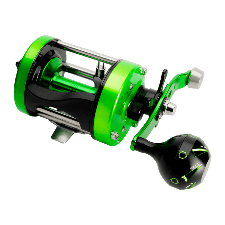 Mad Katz Genesis 6750 Level Wind Round Baitcast Reel Mad Katz Right-Hand Lucid (Glow) 