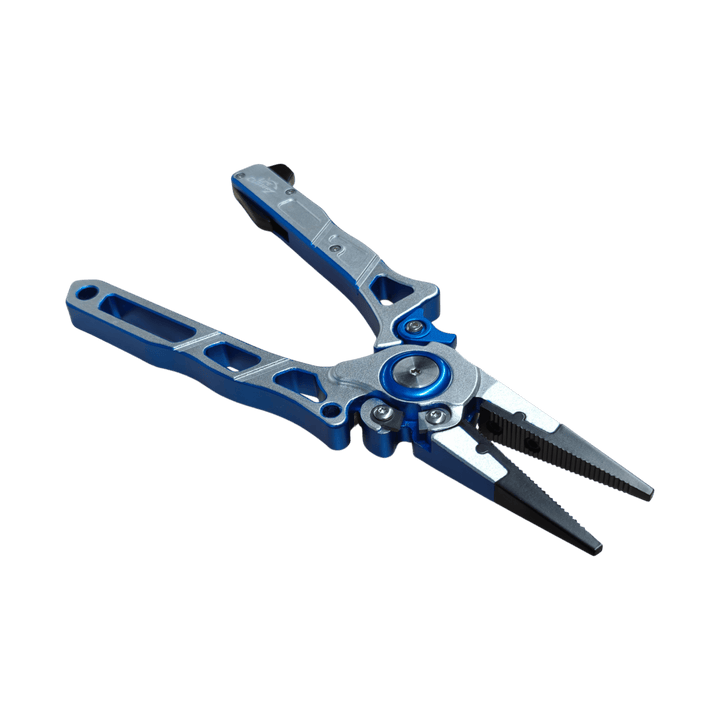 Line Cutterz™ Elite Fishing Pliers with Patented Ceramic Line Cutter Cutter Tool Line Cutterz Deep Water Blue 2 Tone Blue / Silver Standard Tip 