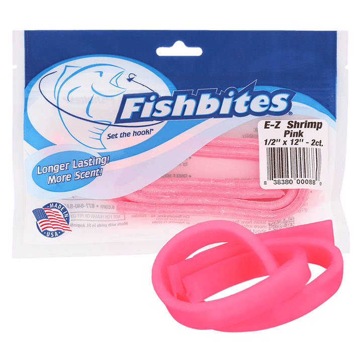 Fishbites Longer Lasting E-Z Shrimp Lure Fishbites Pink 
