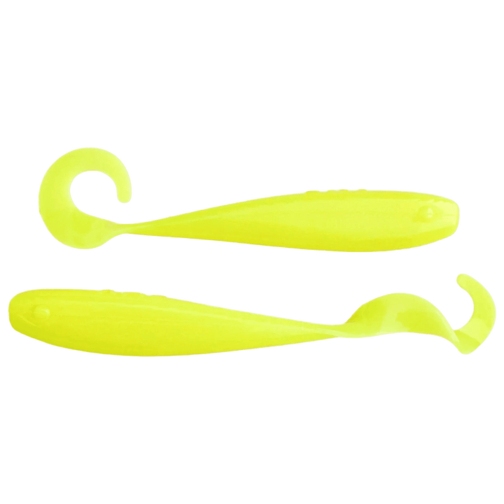 A.M. Fishing - Garlic Infused Soft Plastics Lure A.M. Fishing 4in - 8pk Green Glow 