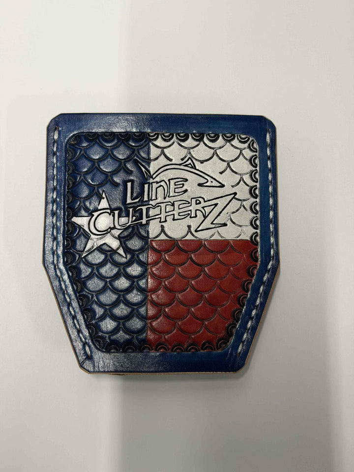 "Limited-Edition" Line Cutterz Elite Pliers with Leather Sheath Tools Line Cutterz Titanium Standard (Blue) Texas Flag #58 
