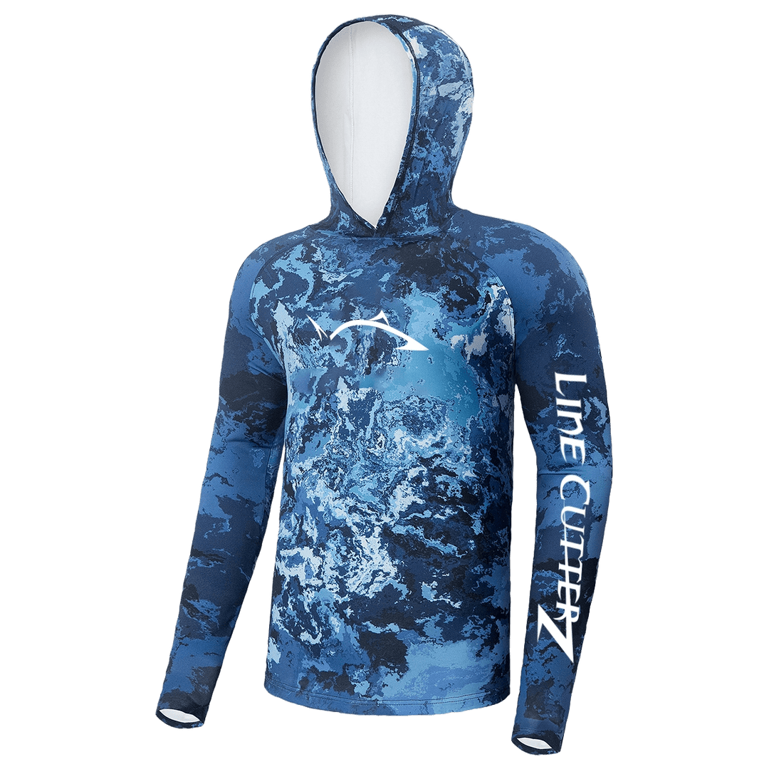 Line Cutterz Long Sleeve Camo Fishing Hoodie