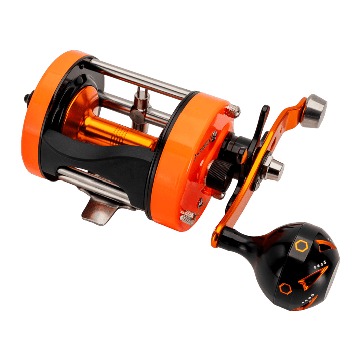 Mad Katz Genesis 6750 Level Wind Round Baitcast Reel Mad Katz Right-Hand Helios (Glow) 