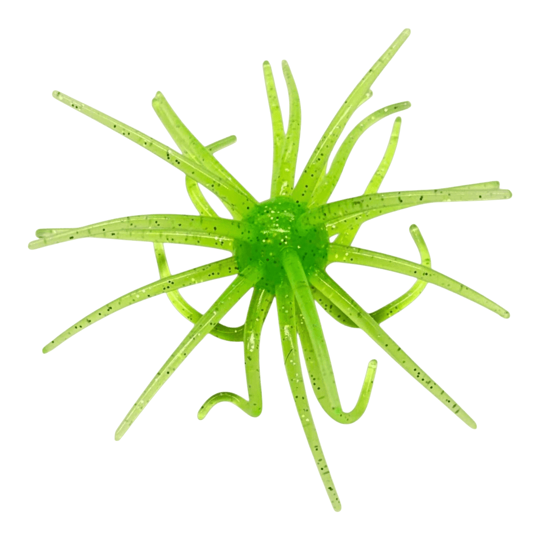 Pro Fish Gear 20MM Urchin Soft Plastic Bass Baits: Bass Buffet Collection Lure Line Cutterz Sour Apple 