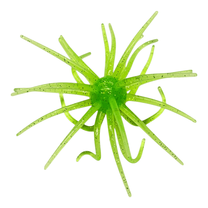 Pro Fish Gear 20MM Urchin Soft Plastic Bass Baits: Bass Buffet Collection Lure Line Cutterz Sour Apple 