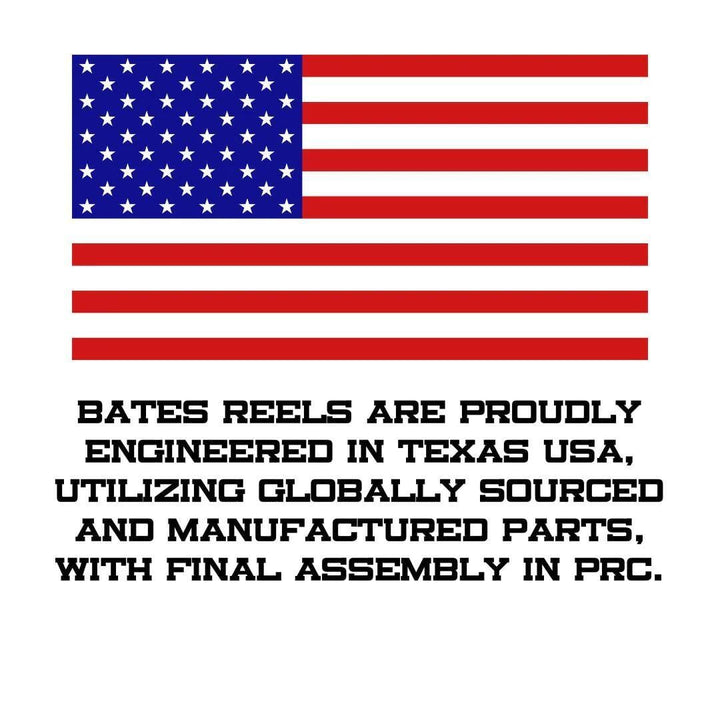 Bates - EDC 100 Low-Profile Baitcast Reel Fishing Reel Bates Fishing Co 