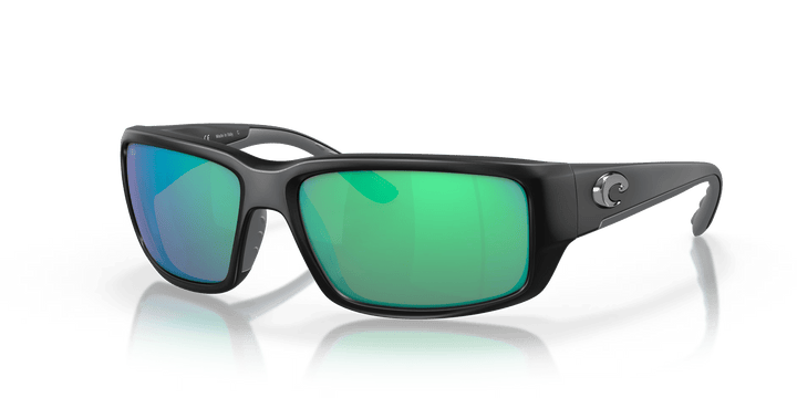 Costa Polarized Sunglasses Accessories Costa Del Mar Fantail Matte Black Green Mirror Polarized Glass