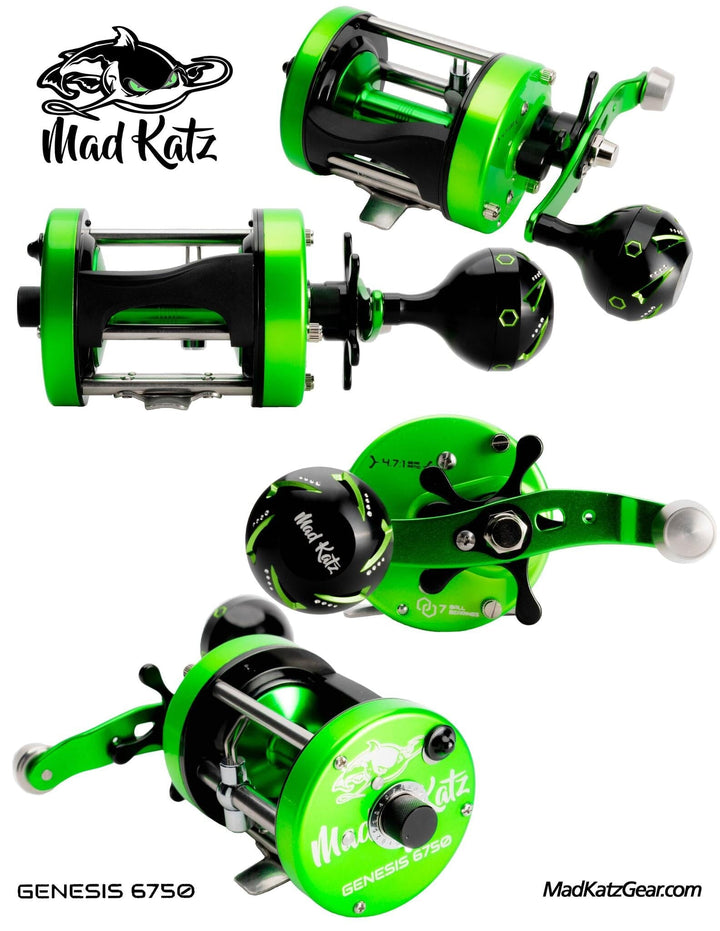 Mad Katz Genesis 6750 Level Wind Round Baitcast Reel Mad Katz 