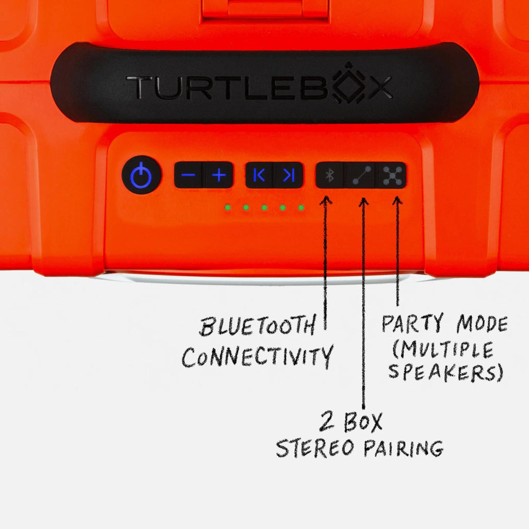 TURTLEBOX Grande Waterproof Portable Big Speaker Accessories Turtlebox 