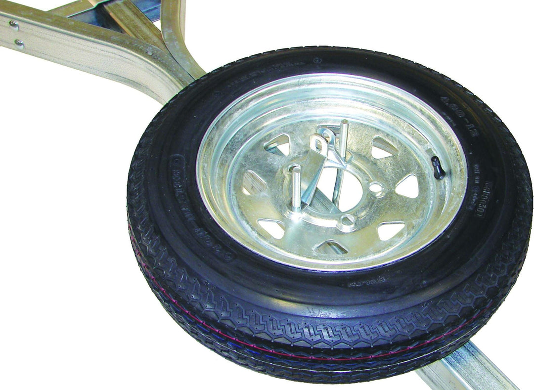 Malone Autoracks Spare Tire for MicroSport™ Trailer - 12" Galvanized - Includes Lockable Attachment Line Cutterz 