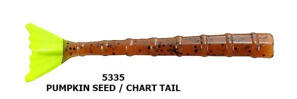 Hogie Super Jack Shrimp Tails Lure Hogie's Lure Company Pumpkinseed/Chartreuse 