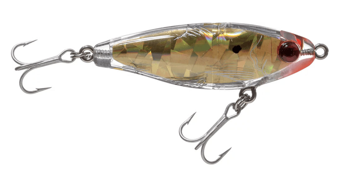 MirrOlure MirrOdine 17MR Suspending Twitchbait MirrOlure Broken Glass - Clear Gold 