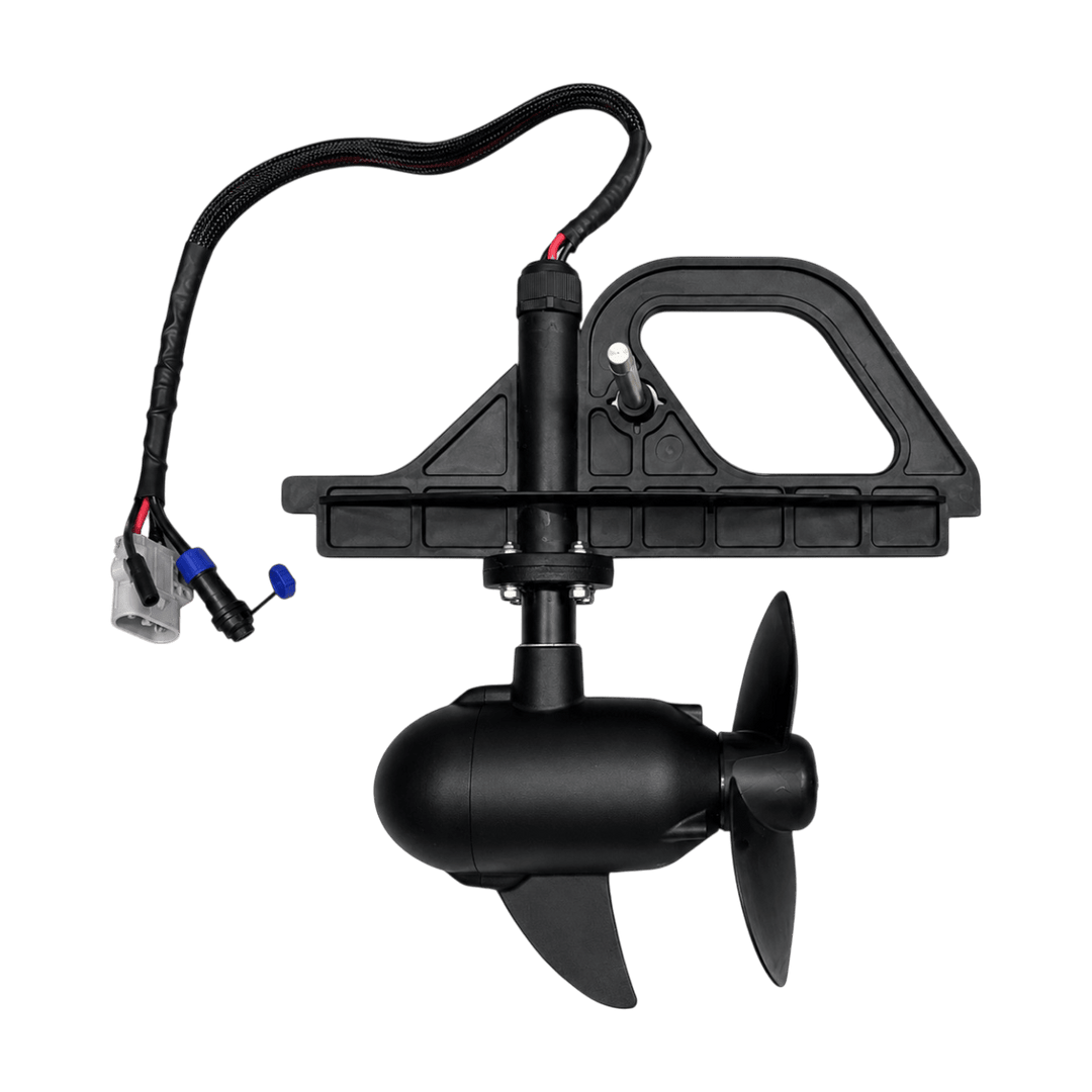 Pro Fish Gear Drop-In Electric Pod Motor System – 12V/24V Hand Throttle Motor for Fin Stalker & Fin Finder Kayaks Vessels Line Cutterz 