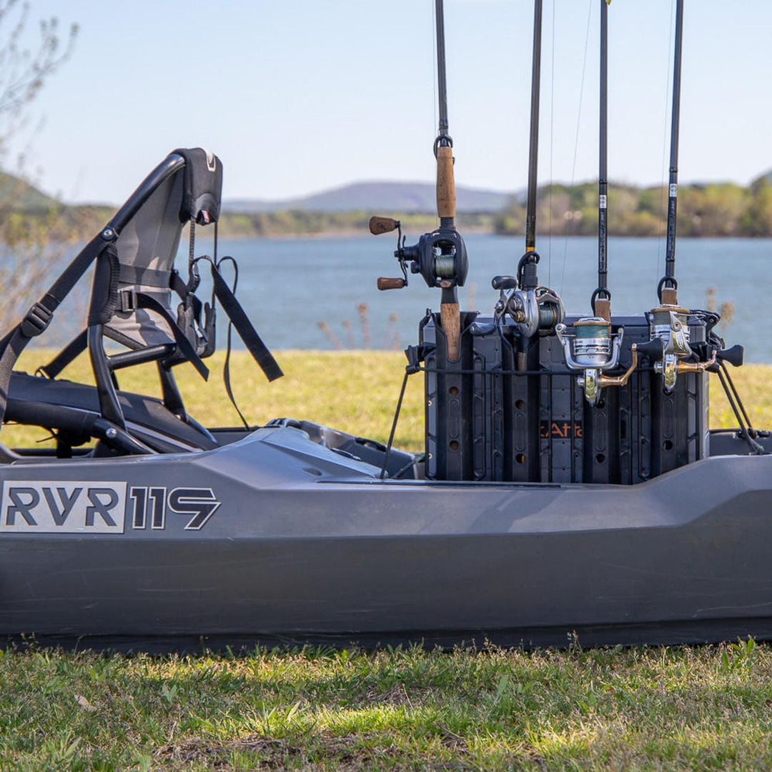 BlackPak Pro Kayak Fishing Crate - 13" x 16", Battleship Grey YakAttack 