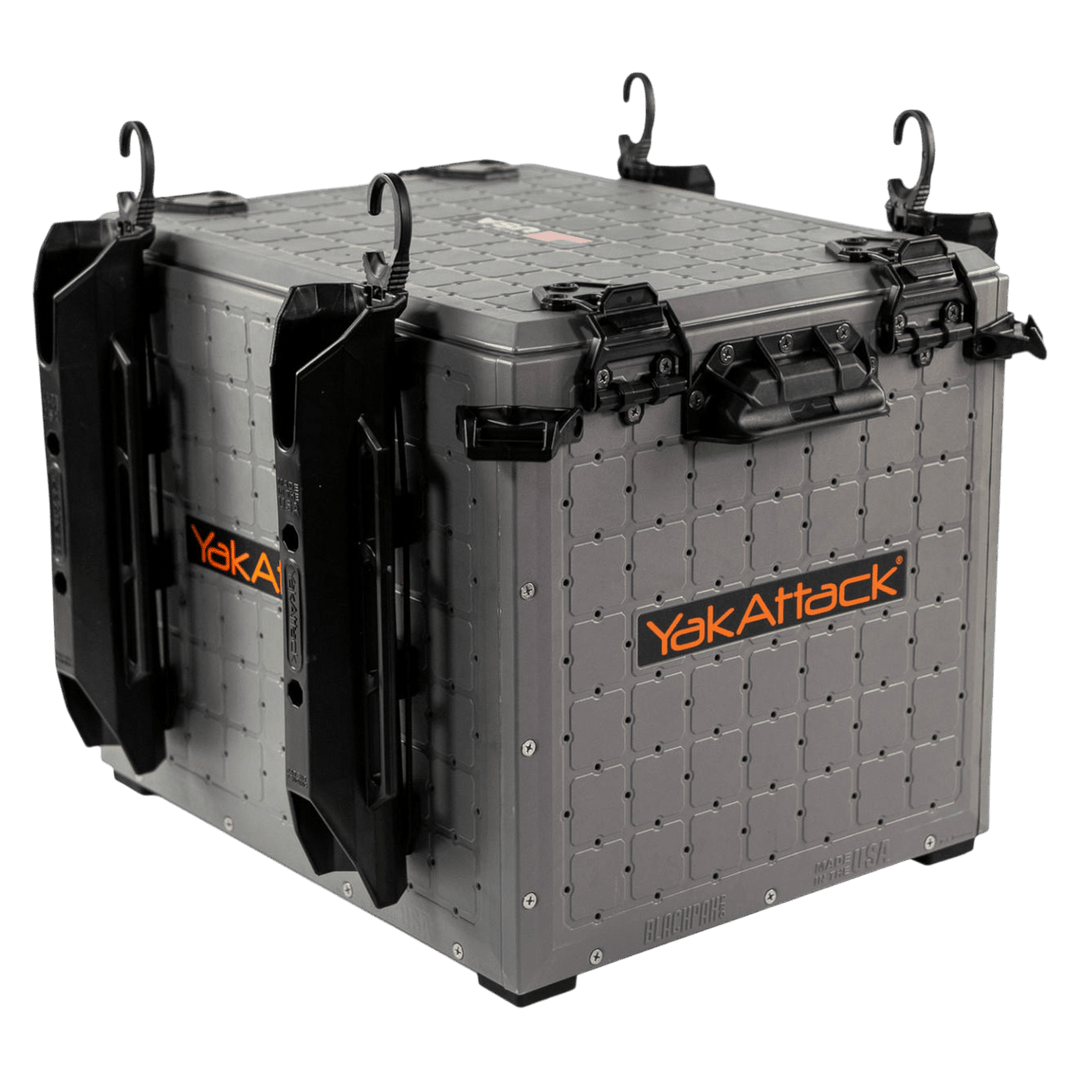 BlackPak Pro Kayak Fishing Crate - 13" x 16", Battleship Grey YakAttack 