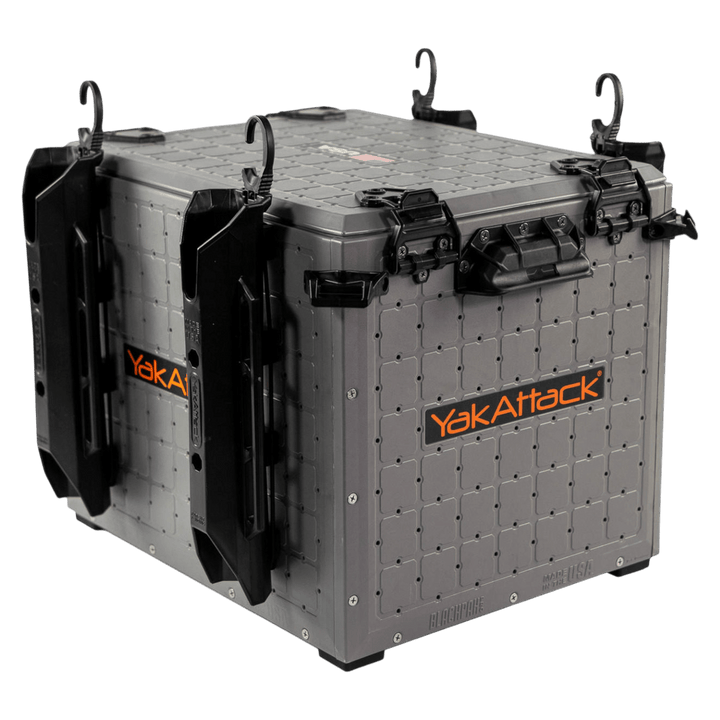 BlackPak Pro Kayak Fishing Crate - 13" x 16", Battleship Grey YakAttack 