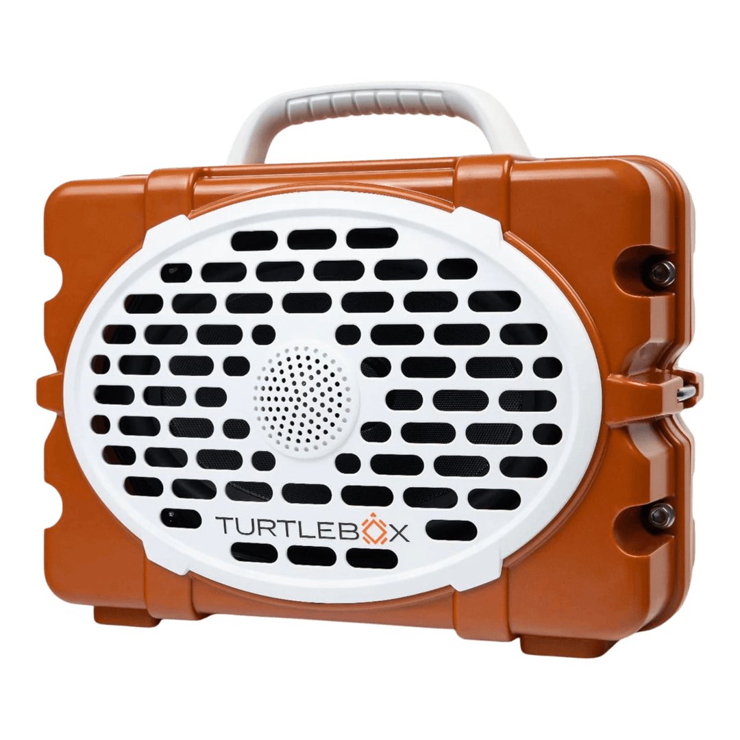 TURTLEBOX Original Gen 3 Portable Speaker Accessories Turtlebox Gameday Series: Burnt Orange & White 