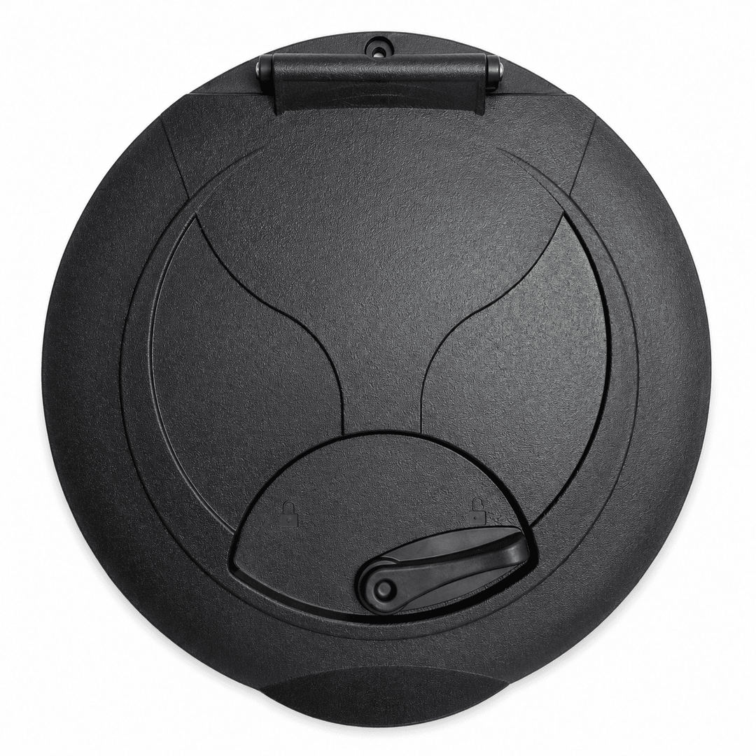 Fin Finder Round Floor Storage Hatch with Twist Lock, Housing, Basket & Gasket Line Cutterz 