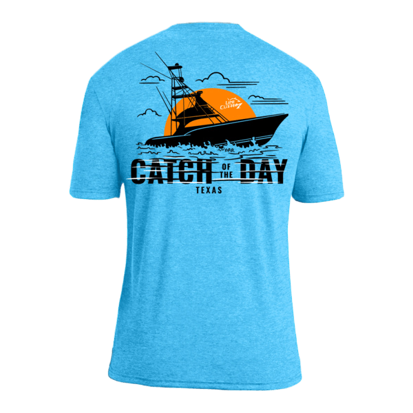 Line Cutterz - Catch of the Day T-Shirt Shirts Line Cutterz Bright Blue S 