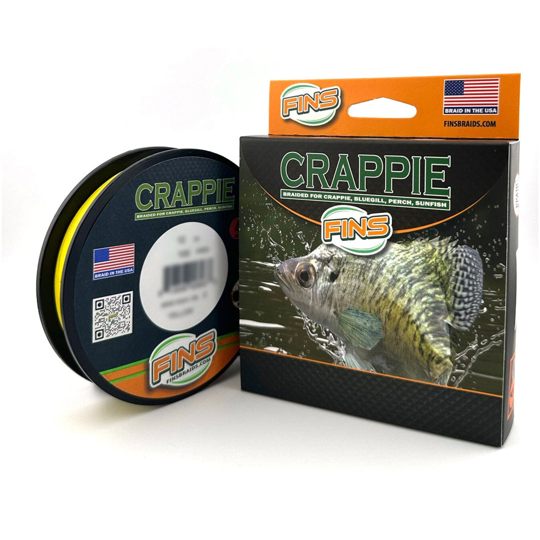 Crappie Fishing Braid Fishing Line FINS Braids 2 lb. 500 yards Yellow