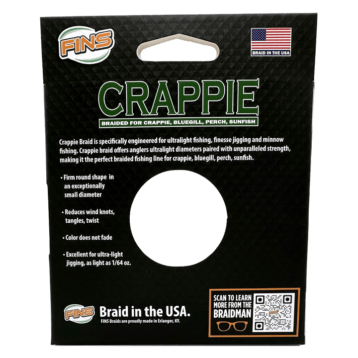Crappie Fishing Braid Fishing Line FINS Braids 