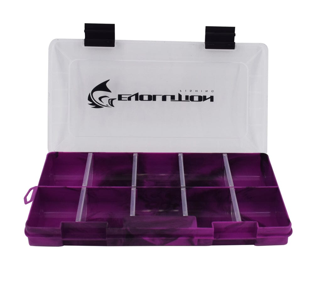 Drift Series 3500 Tackle Tray Tackle Storage Evolution Outdoor Purple Single 