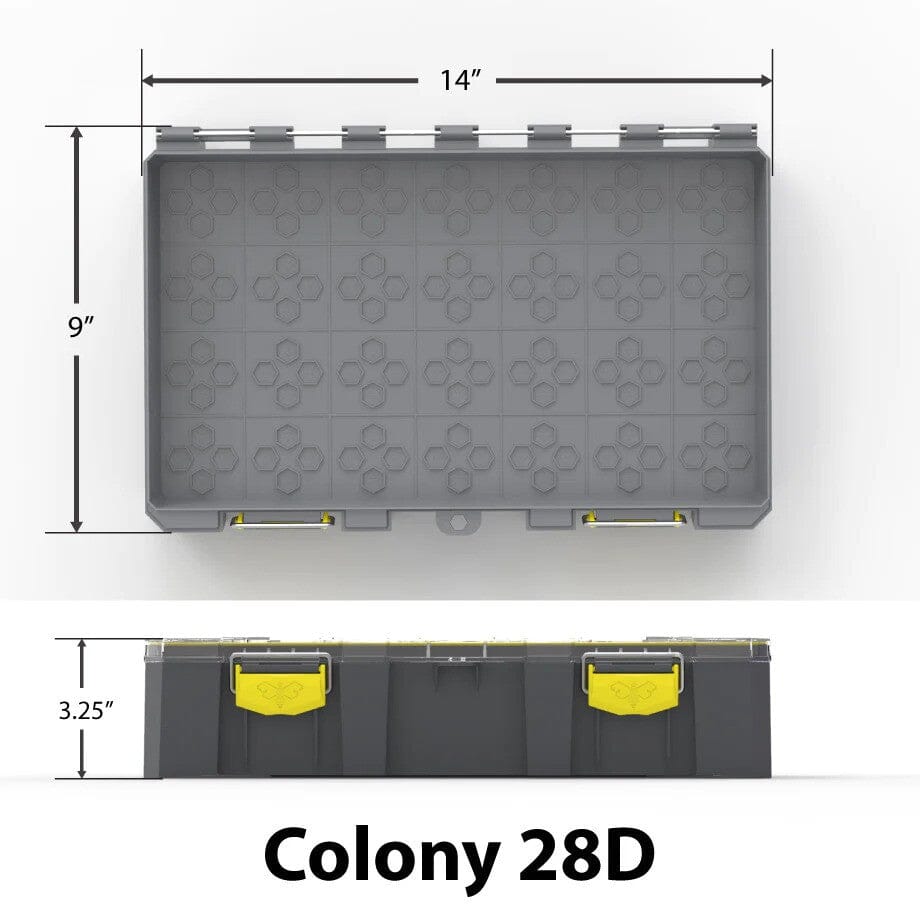Empty Colony 28D (Deep) Modular Tackle Box Tackle Storage BUZBE 