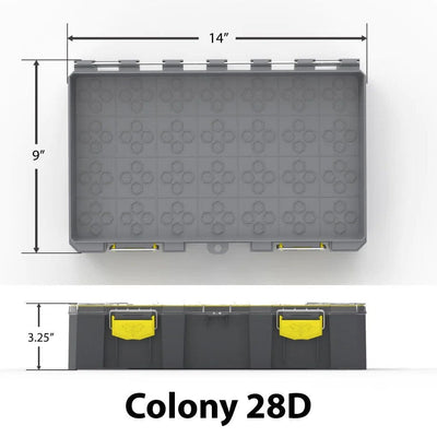 Empty Colony 28D (Deep) Modular Tackle Box Tackle Storage BUZBE 