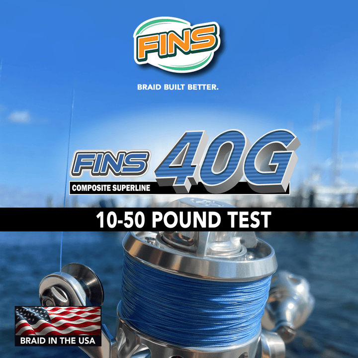 40G Fishing Braid 15-50lb. Fishing Line FINS Braids 