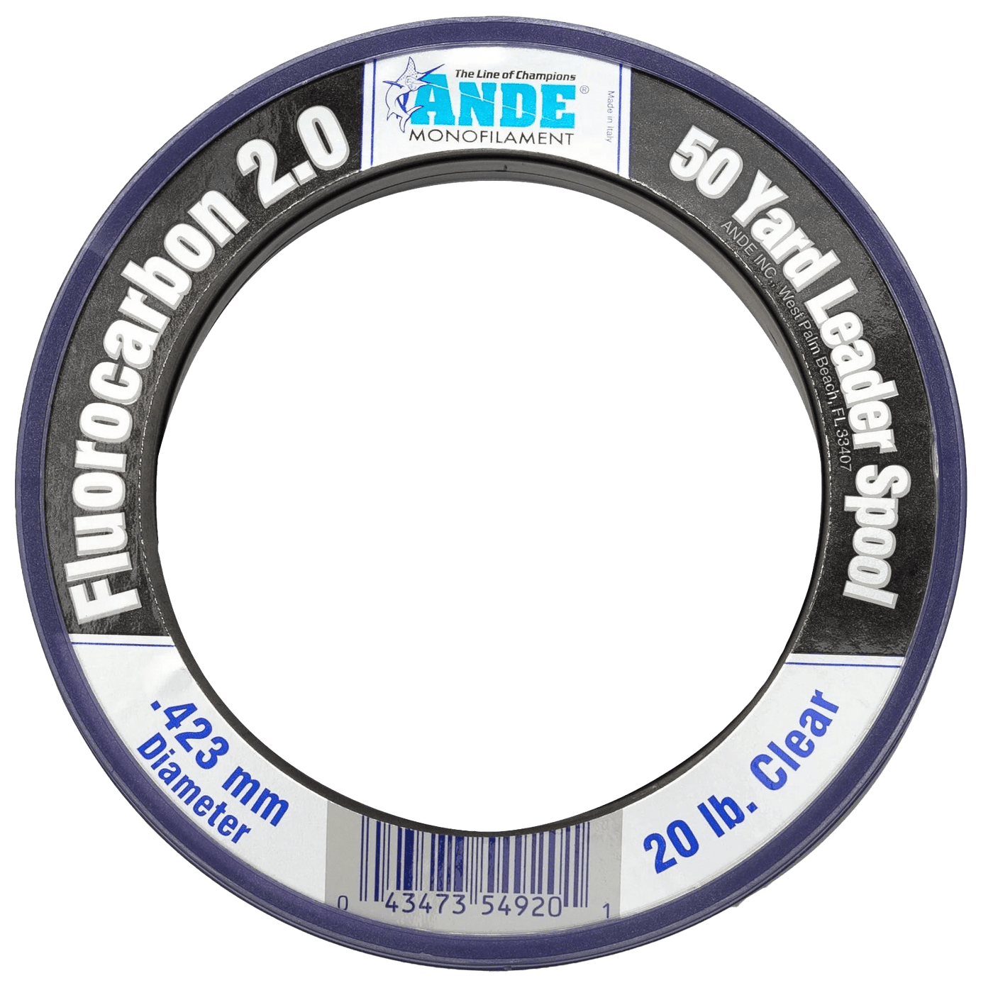 Ande - Fluorcarbon 2.0 Leader Fishing Line Ande Monofilament 