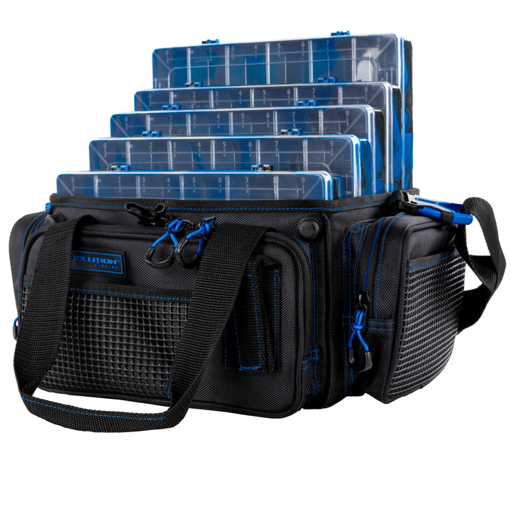 Horizontal 3600 Drift Series Topless Tackle Bag Tackle Storage Evolution Outdoor Blue 