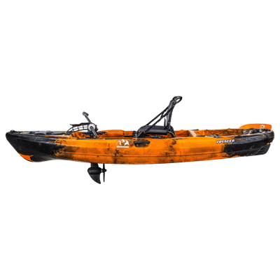 Hoodoo Voyager 100P Pedal Drive Kayak Vessels Hoodoo Sports Molten Lava 